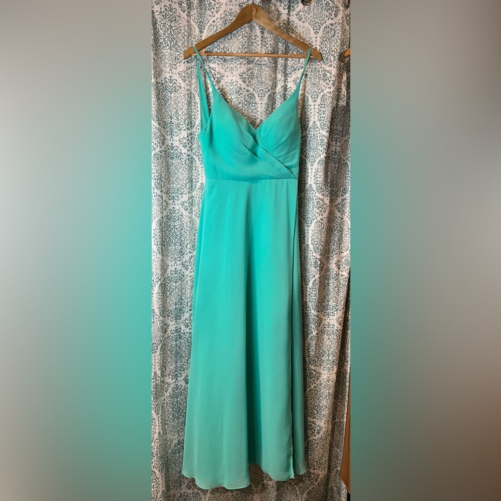 Azazie Formal Dress Gown in Spa Green - Picture 1 of 12